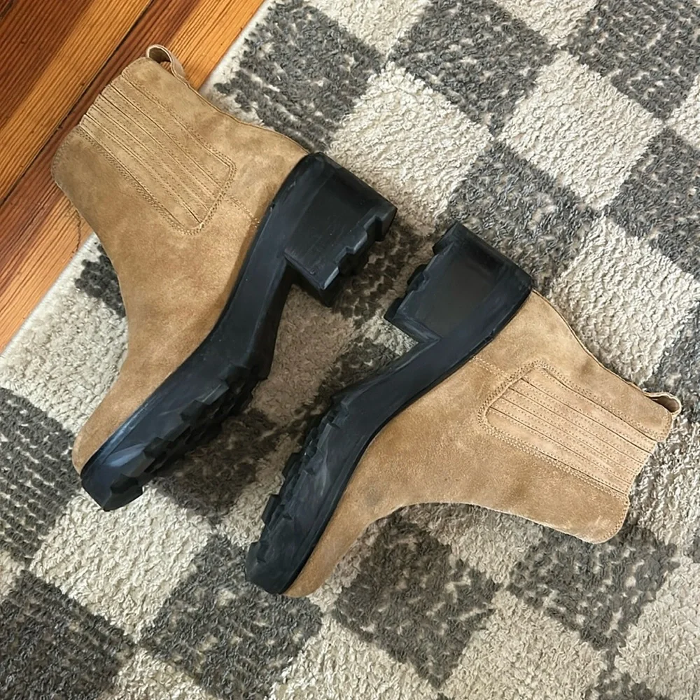 Madewell Gwenda Platform Ankle Boot in Suede (Toffee/9.5) - Picture 3 of 7